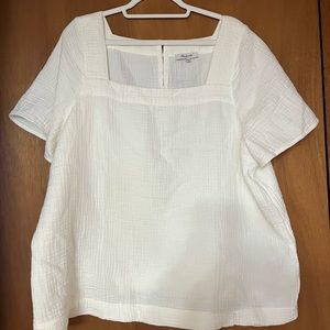 Madewell Square Neck Popover Shirt